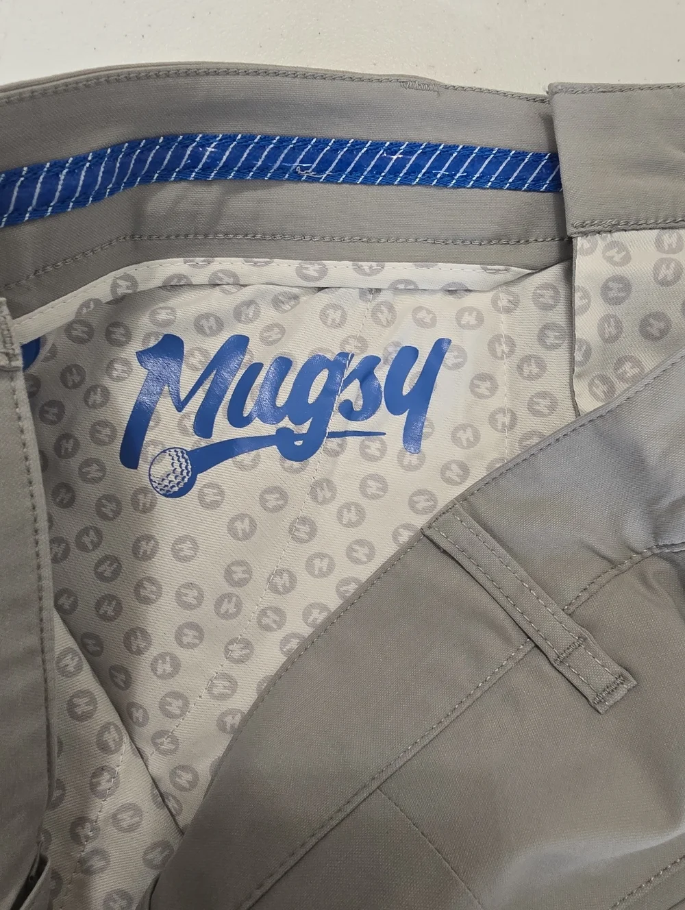 Mugsy Jacks Golf Shorts Gray Men's 34 Preppy Performance Wear - Picture 11 of 14